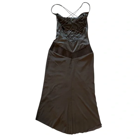 Nicole Miller Brown Midi Dress - Picture 2 of 11